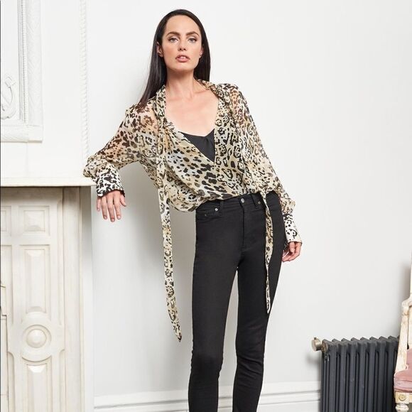 La Ligne Animal Print Blouse - Picture 6 of 16